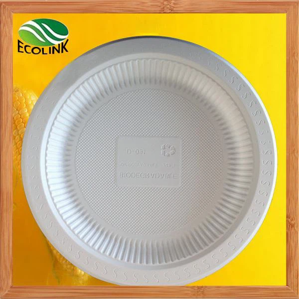 9 tuuman biologisesti maissitärkkelystä levy Kertakäyttöiset kattaustuotteet